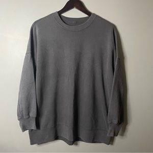 Abercrombie & Fitch Grey Crewneck Sweatshirt Large